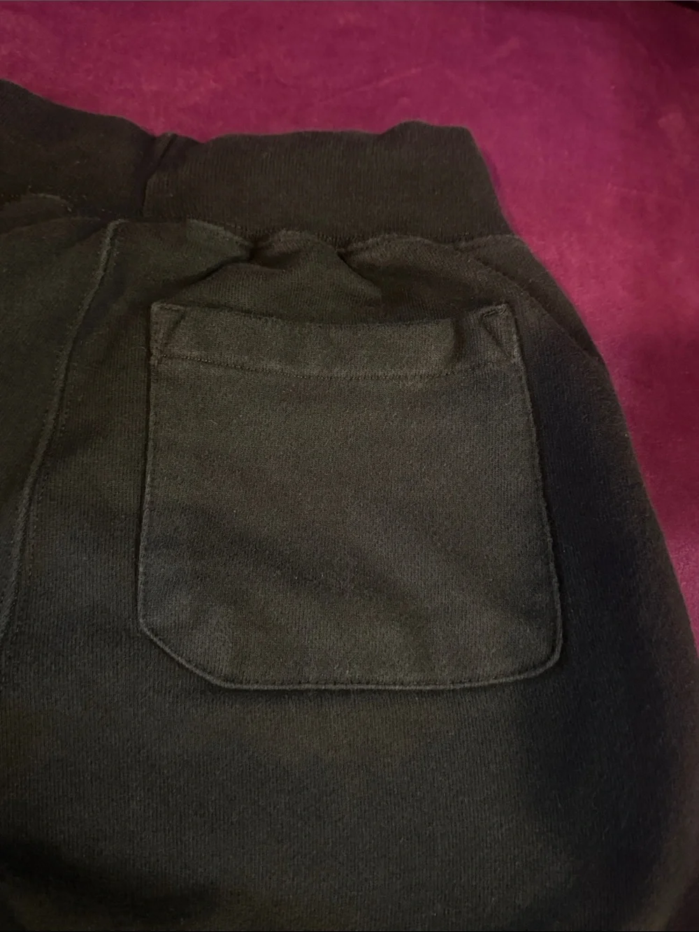 Champion Black Sweatpants Reverse Weave with Gold 'C' Logo 3 pockets Men’s Small